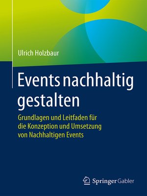 cover image of Events nachhaltig gestalten